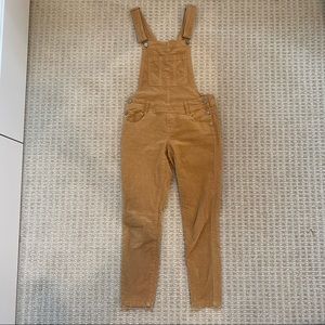 Tan Corduroy Overalls